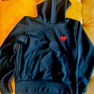 BRAND new without tags , Comme des Garçons black hoodie